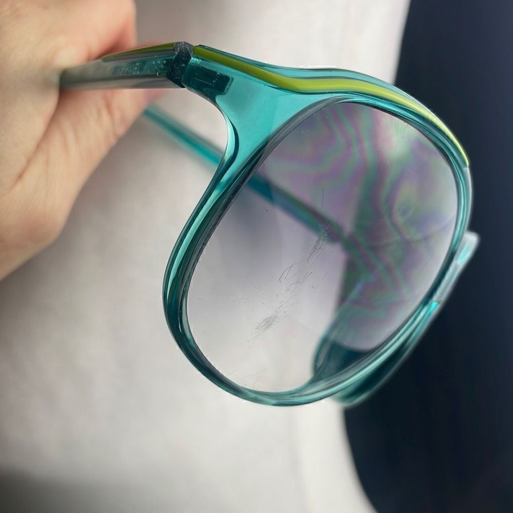 Michael Kors La Palma M2728S Turquoise & Green Oversized Sunglasses - Picture 9 of 10